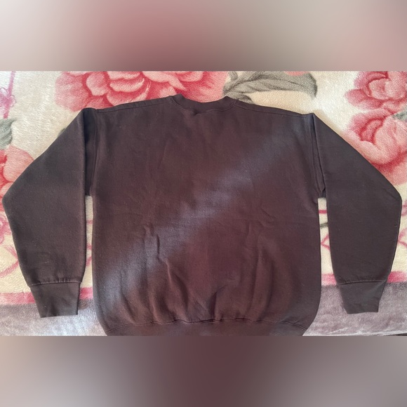 50% Cotton , 50% Polyester Black Crewneck; Size:L - Picture 3 of 4